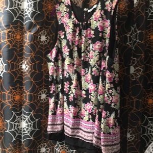 Rose olive 3 x sleeveless top